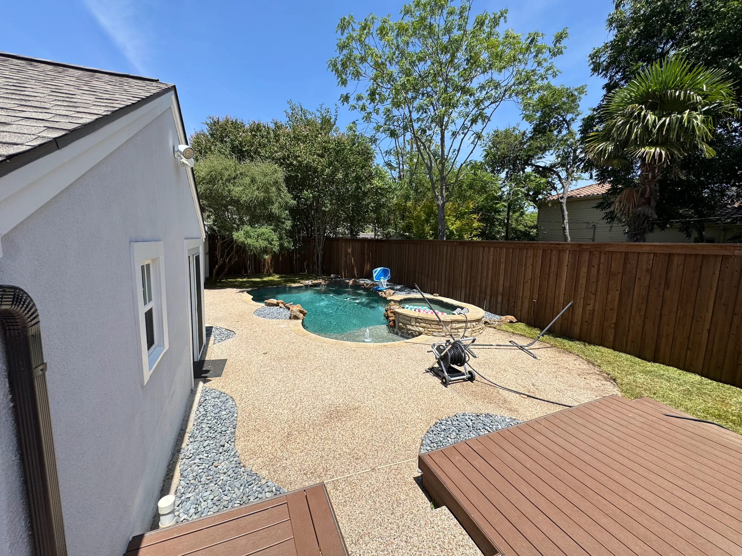 Pool and yard transformation